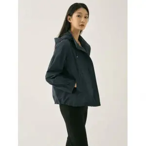 지센 2컬러 박시핏 후드 숏 점퍼 LSJPN974 452729 100 올리브_이미지