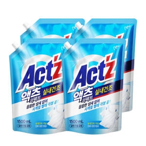 액츠 퍼펙트 실내건조 리필 1.5L (4개)_이미지