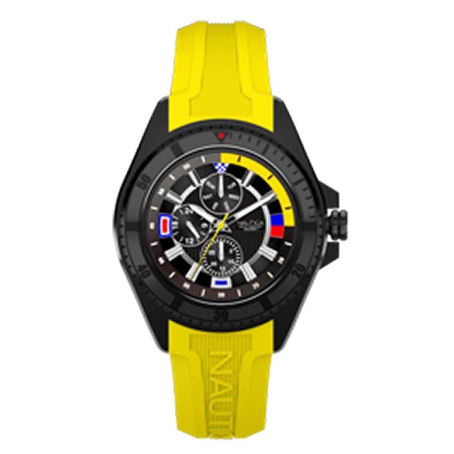 노티카 NCT Leeway Yellow Strap Watch Model NAPLWF5O2_이미지