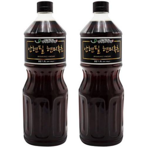 천연식품 안현필 현미 흑초 1.8L