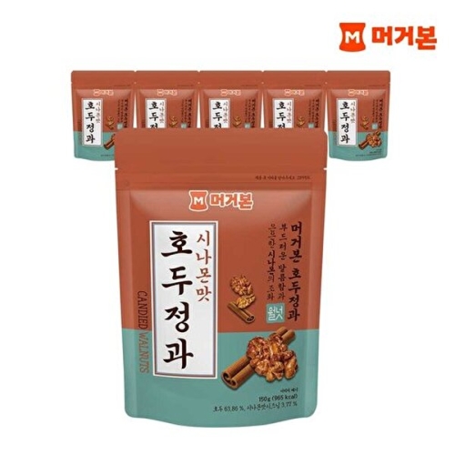 머거본 호두정과 시나몬맛 150g (6개)