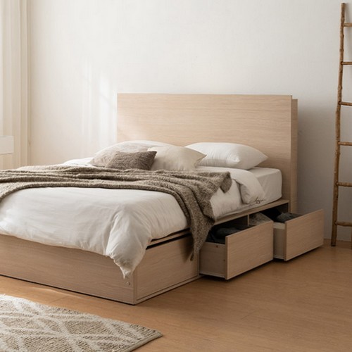 스칸디아 무디 호텔 수납침대 LK+협탁2개 (매트별도)_이미지