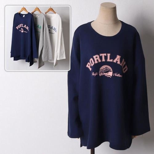  시드마켓  베이직포틀랜드긴팔 21D303B 빅사이즈