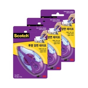 투명 양면 테이프 디스펜서 8.4mm x 8m X3