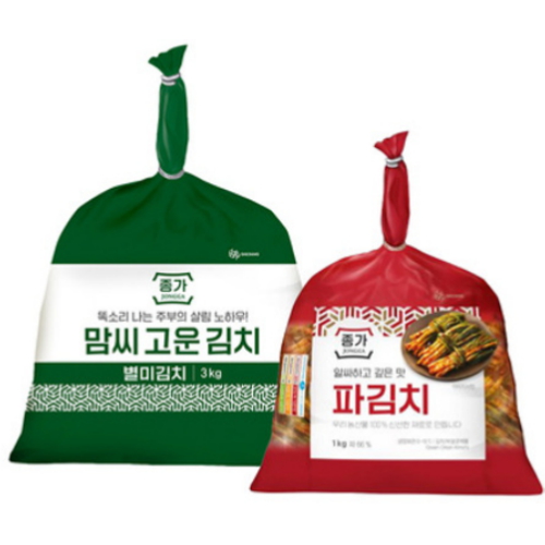 종가 맘씨고운 총각김치 3kg + 파김치 1kg