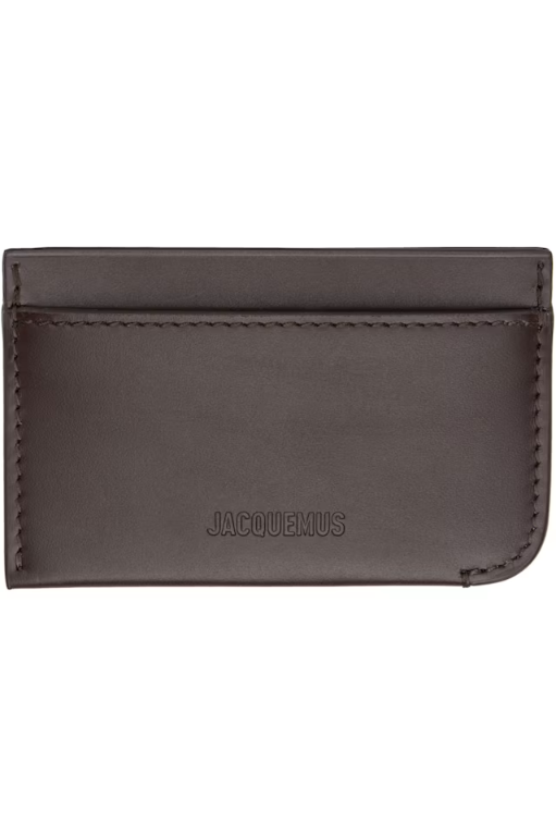 자크뮈스 쟈크뮈스 Brown Le Porte Curvo Card Holder 261553M163004_이미지