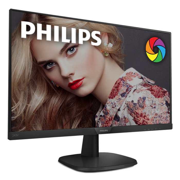 필립스 243V7Q IPS 시력보호 무결점_이미지