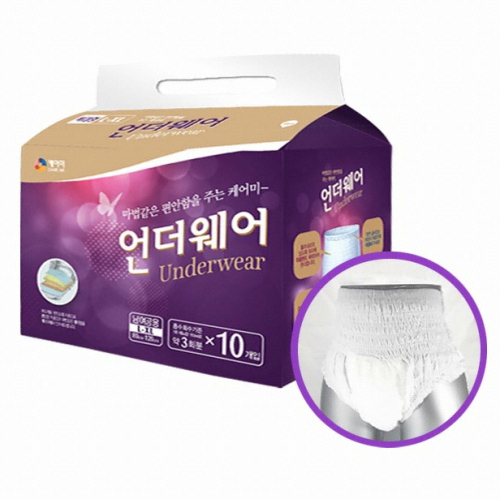 상아제약 케어미 언더웨어 특대형 10개 (8팩(80개))