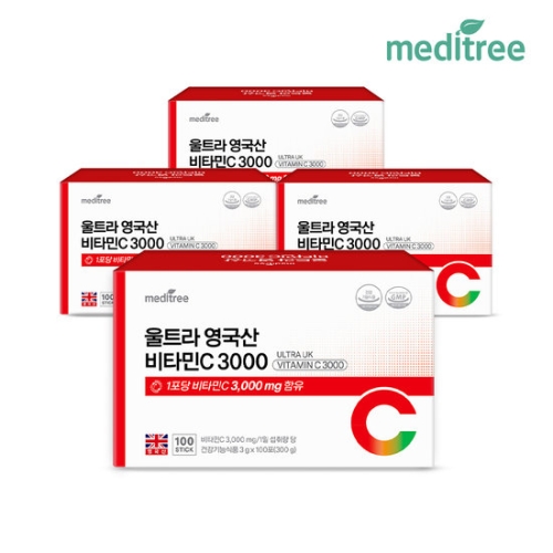 메디트리 울트라 영국산 비타민C 3000 3g 100포 (4개)_이미지