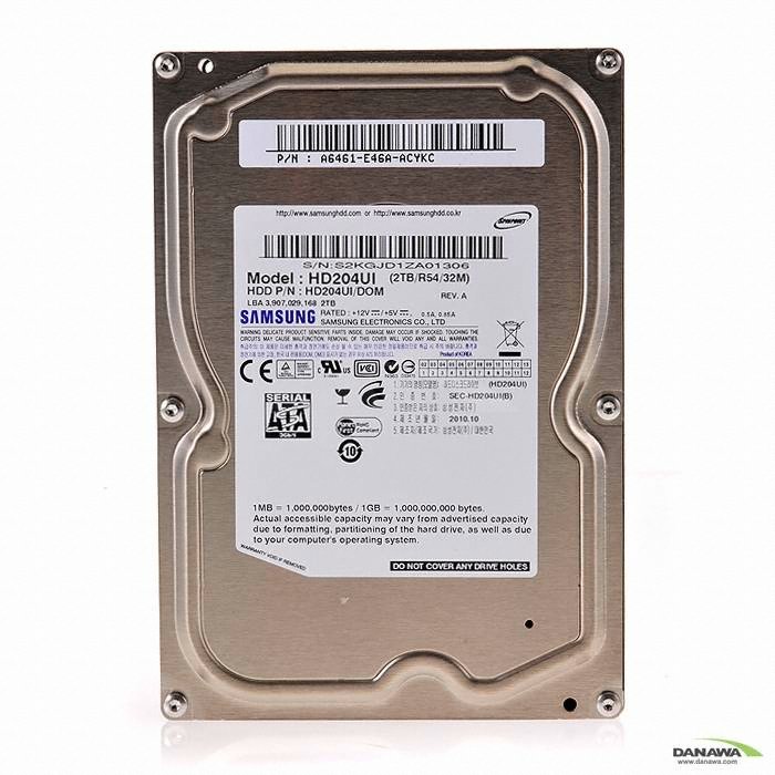 삼성전자 2TB EcoGreen F4 HD204UI/DOM (SATA2/5400/32M)_이미지