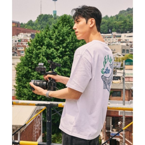 LEE 리 오션 그래픽 티셔츠 화이트 199017