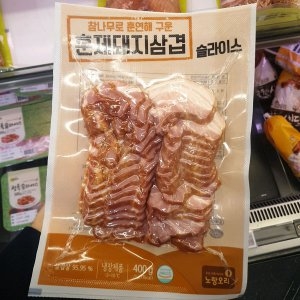 영농조합법인시케이푸드 노랑오리 훈제 돼지 삼겹살 슬라이스 400g_이미지