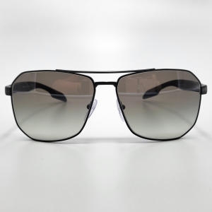  프라다 스포츠 LINEA ROSSA 51VS 1BO5O0 Matte Black Gradient Grey Mirror Sil..