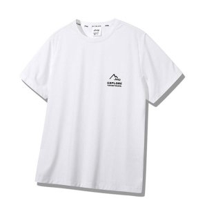 남녀공용 기능성 셋업 마운틴로고 반팔티 JQ2TSU142WH