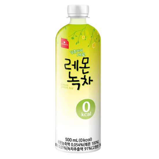 웰그린 스위츠 제로 레몬 녹차 500ml (1개)
