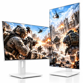 크로스오버 27LGQ188MC 4면 제로 QHD iPS TYPE-C Ai 화이트 멀티스탠드 무결점