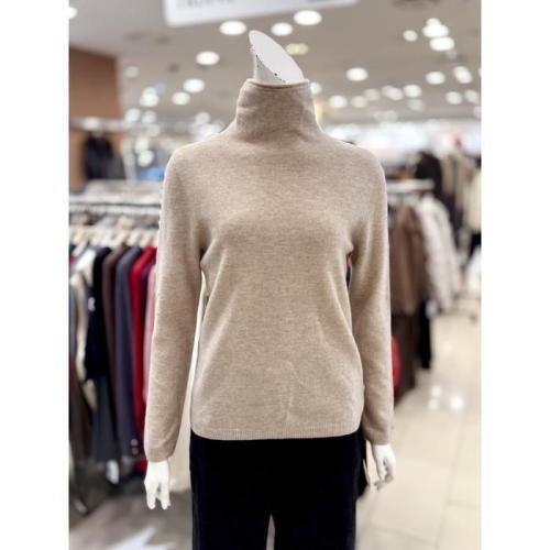 트리아나 울 캐시 하이넥 니트 AK4TA22_이미지