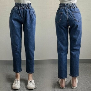 아이우먼 빅사이즈사랑해요 P102L303 하이웨스트데님배기팬츠 LO
