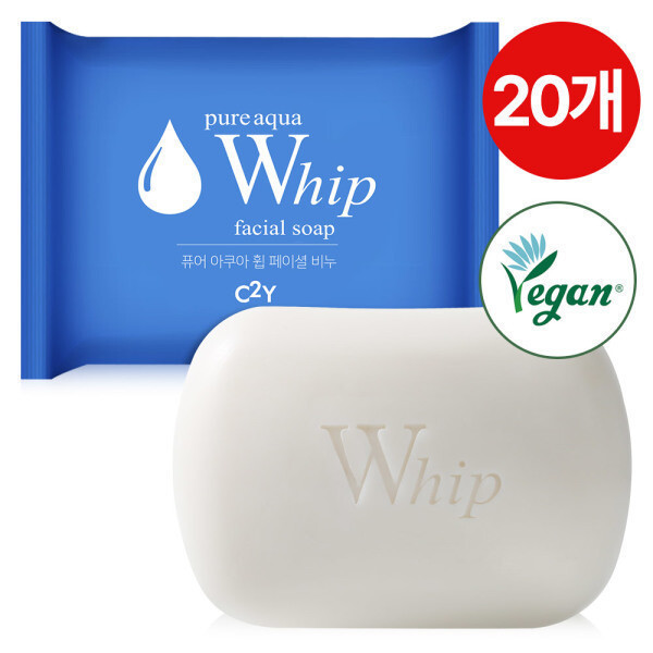 C2Y 퓨어 아쿠아 휩 페이셜 비누 100g (20개)_이미지