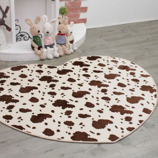 바이빔 밀크 하트 러그 (120x50cm)_이미지