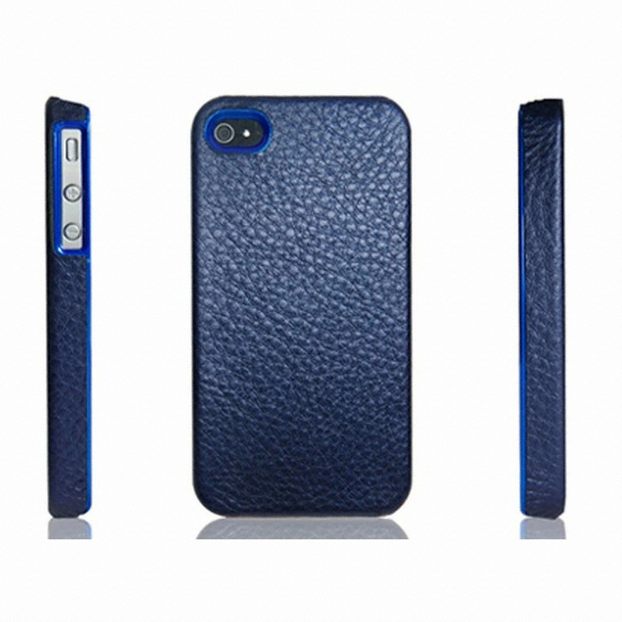 아이커버 INMOLD LEATHER BLUE CASE (아이폰4/4S)_이미지