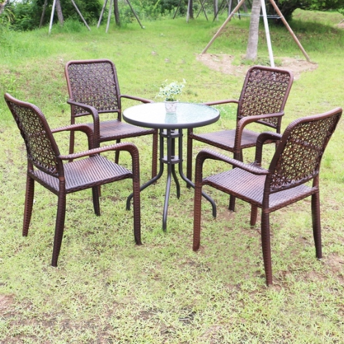 체어센스 루시 원형 테이블 800 (피렌체의자2개)_이미지