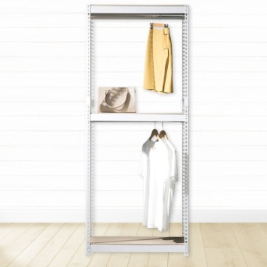 스피드랙 V2 행거 3단 행거봉2개 드레스룸 400x600 (195cm(높이))_이미지