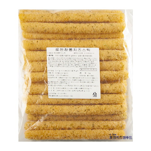 로젠치즈앤푸드 참롱 치즈스틱 1kg이미지입니다. 누르면 해당 게시물로 새창이동합니다.