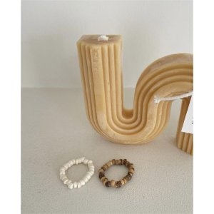 이쁜 우드 고무줄 반지 ring 8705843