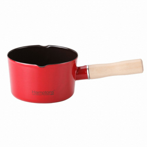 햄튼 HYF 나무핸들 법랑 밀크팬 (12cm)_이미지