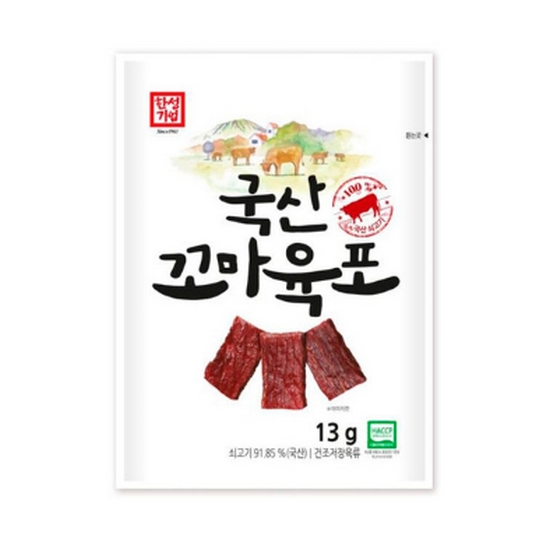 한성기업 국산 꼬마육포 13g (10개)_이미지