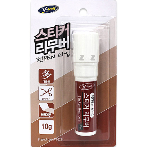 브이텍 펜타입 스티커 리무버 VT-022 10g (4개)