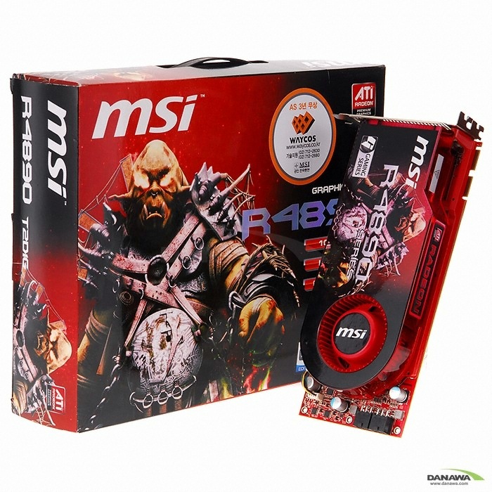 MSI 라데온 HD 4890 R4890-T2D1G O.C 1GB_이미지