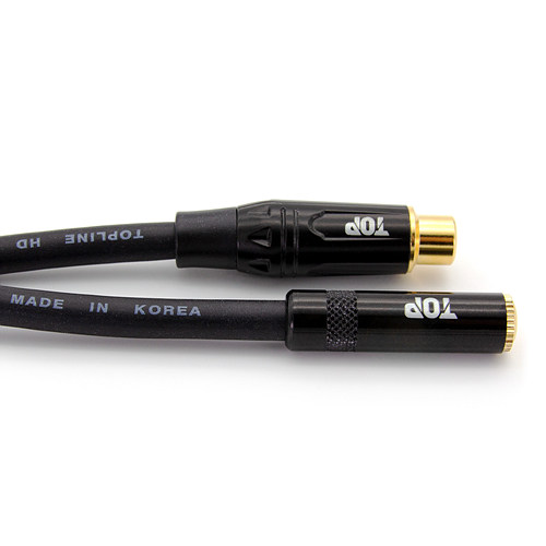 ž���ο���ġ�� HDTOP 3.5mm ���׷��� to RCA ���� ���̺�