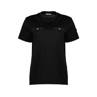 몽클레르 버튼 디테일 크루넥 티셔츠 L<b>10938</b>C0002389B9B 999 T