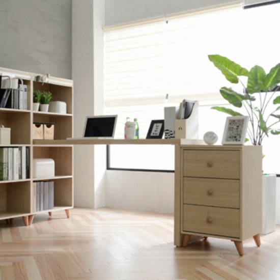 리버퍼니쳐 드뤽스 PM 4단 서랍장+책상세트 (1200x550)_이미지