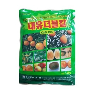 대유 더블칼 1.25kg 유기태 구연산 킬레이트 칼슘제 감귤 과수 칼슘 관주용 엽면시비 석회비료_이미지