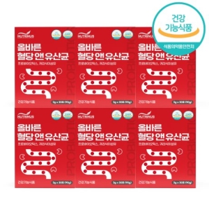 오투바이오 뉴트리너스 올바른 혈당 앤 유산균 3g 30포 (6개)_이미지