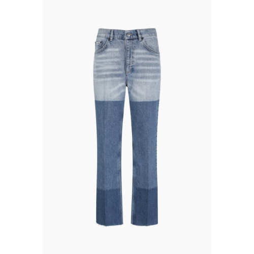 SISLEY 패치워크 데님 팬츠 43WTLE03M