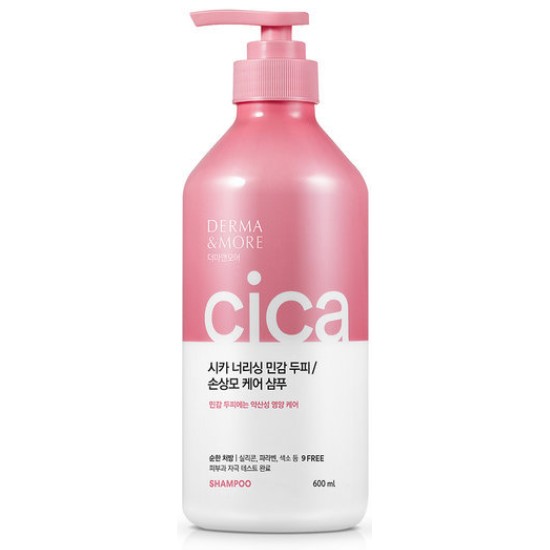 더마앤모어 시카 너리싱 민감두피 손상모케어 샴푸 600ml (3개)_이미지