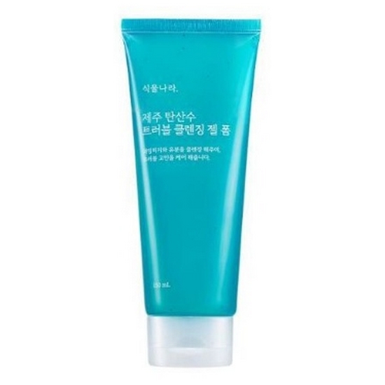 올리브영 식물나라 제주탄산수 트러블 클렌징 젤 폼 150ml (1개)