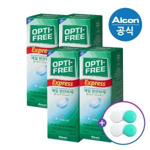 알콘 옵티프리 익스프레스 렌즈세정액 355ml 4개_이미지
