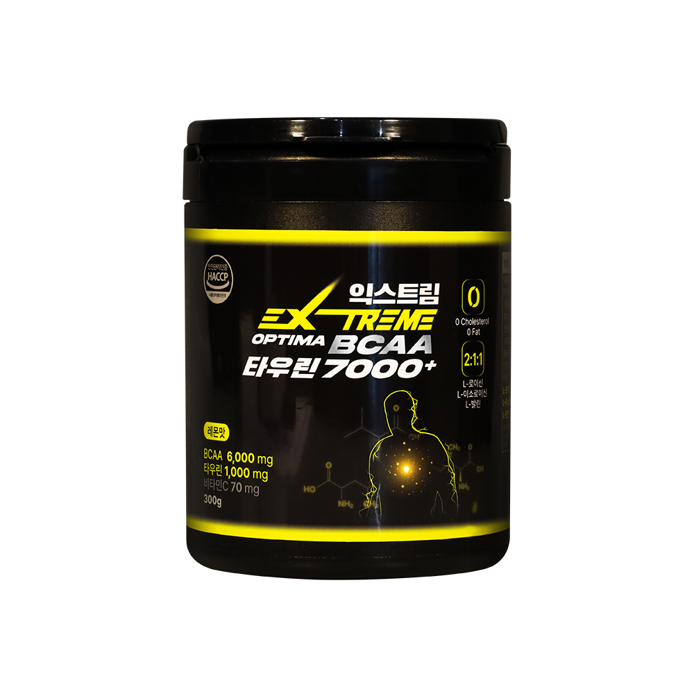 익스트림 OPTIMA BCAA 타우린 7000+ 300g이미지입니다. 누르면 해당 게시물로 새창이동합니다.