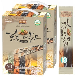 호두아몬드 곡물라떼 50Tx2 100T 곡물차 율무차_이미지