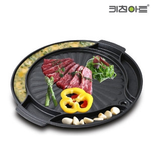 키친아트 스톤4중코팅/계란찜/멀티원형/구이팬불판_이미지