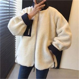 오노마 오노마 ONM 양면후리스 여성용 집업 점퍼 자켓 외투 오버핏 7907708_이미지