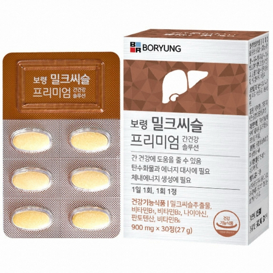 보령컨슈머헬스케어 보령 밀크씨슬 프리미엄 간건강 솔루션 30정 (2개)