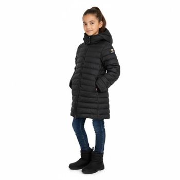 키즈 베어 로고 후드 롱패딩 자켓 블랙 8109351 153455875