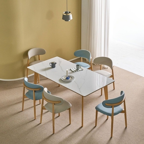 라라홈 아벨 통세라믹 애쉬 원목 식탁 1800 (의자6개)_이미지