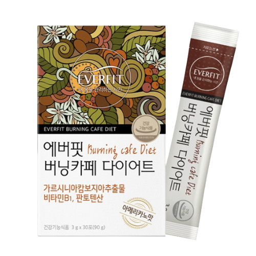 내츄럴플러스 에버핏 버닝카페 다이어트 아메리카노맛 30포 (5개)_이미지